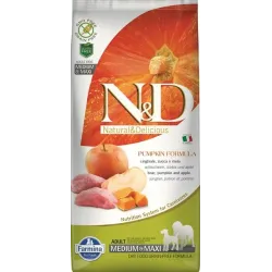 Farmina N&D dog PUMPKIN (GF) adult medium & maxi, boar & apple 12 kg