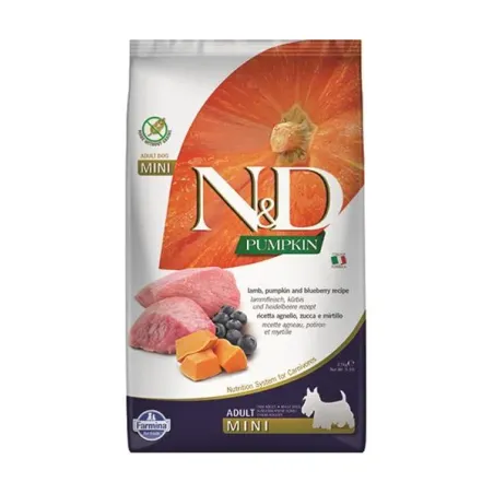 Farmina N&D dog PUMPKIN (GF) adult mini, jehněčí & borůvka 2,5 kg