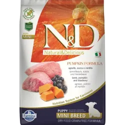 Farmina N&D dog PUMPKIN (GF) puppy mini, lamb & blueberry 7 kg