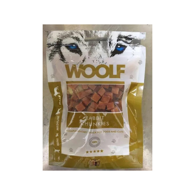 Pamlsek Woolf Dog/Cat Rabbit Chunkies 100 g