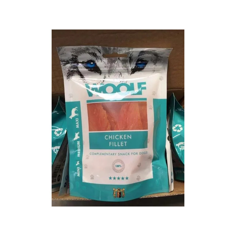 Pamlsek Woolf Dog Chicken Fillet 100 g