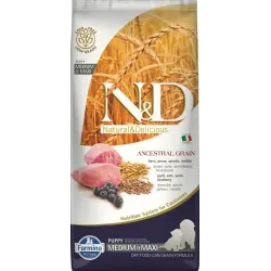 Farmina N&D dog LG PUPPY MEDIUM & MAXI Lamb & Blueberry 12 kg