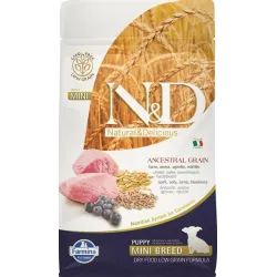 Farmina N&D dog AG puppy mini, lamb, spelt, oats & blueberry 0,8 kg