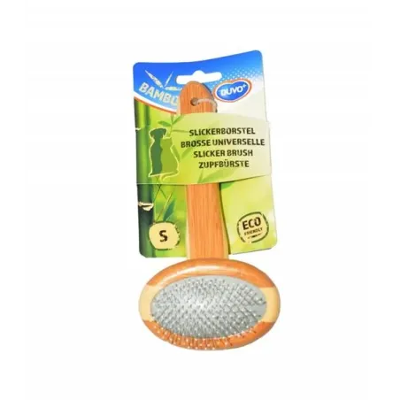 Hřeben DUVO+ uhlazovací kartáč bambus Small 18 x 9 cm