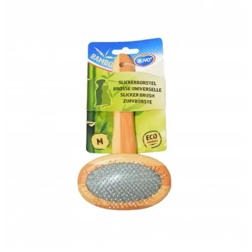 Hřeben DUVO+ uhlazovací kartáč bambus Medium 18 x 10 cm