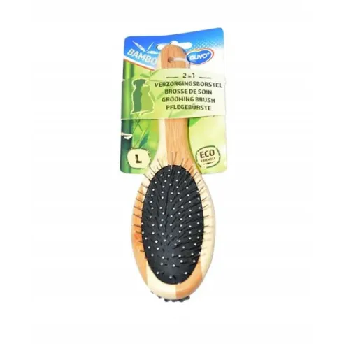 Hřeben DUVO+ kartáč masážní Combo bambus L 23 x 7 cm