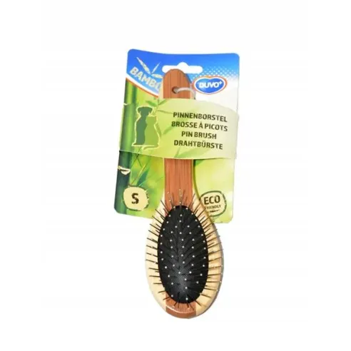 Hřeben DUVO+ kartáč Combo bambus kovový Small 19,5 x 5,5 cm