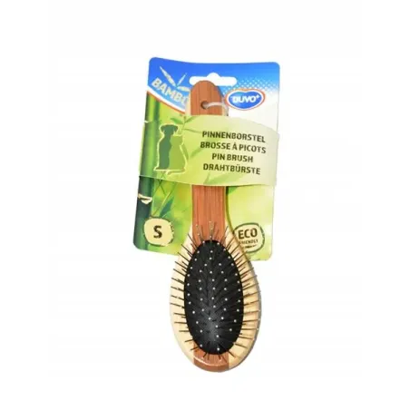 Hřeben DUVO+ kartáč Combo bambus kovový Small 19,5 x 5,5 cm