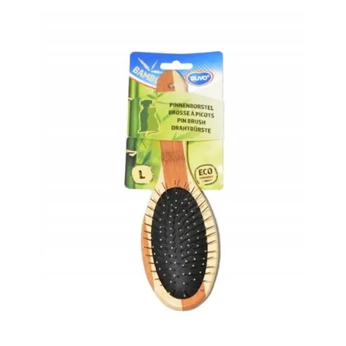 Hřeben DUVO+ kartáč Combo bambus kovová Large 22,5 x 6 cm