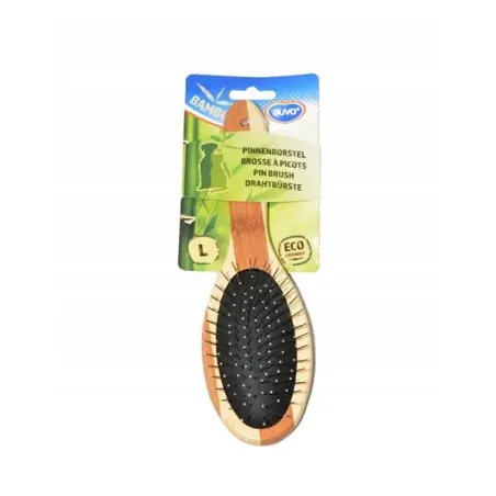 Hřeben DUVO+ kartáč Combo bambus kovová Large 22,5 x 6 cm