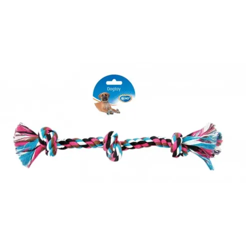 Hračka DUVO+ Lano se 3 uzly na tahání 38 cm