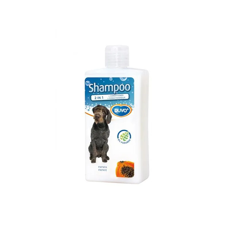 Šampon DUVO+ 2 v 1 pro psy s extraktem z papáji 250 ml