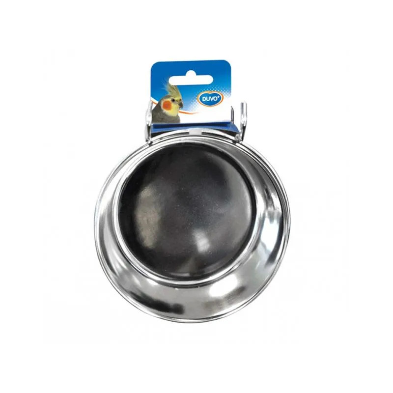 Miska DUVO+ závěsná do klece pro ptáky průměr 9 cm, objem 330 ml