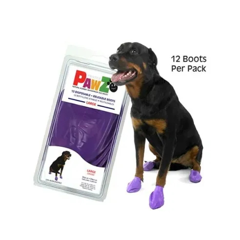 Ochranná botička PAWZ L (černá/fialová)