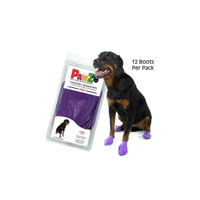 Ochranná botička PAWZ L (černá/fialová)