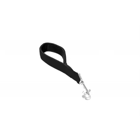 Vodítko DUVO+ Nylon Krátké černé dvojité 30 cm/ 25 mm