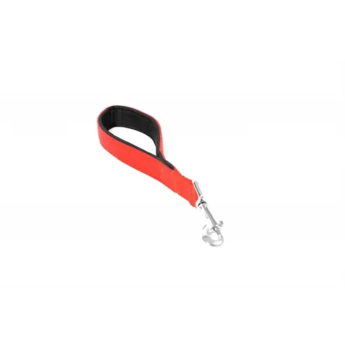 Vodítko DUVO+ Nylon Krátké červené dvojité 30 cm/ 25 mm
