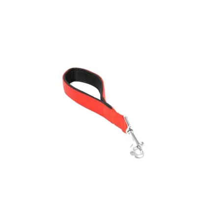 Vodítko DUVO+ Nylon Krátké červené dvojité 30 cm/ 25 mm