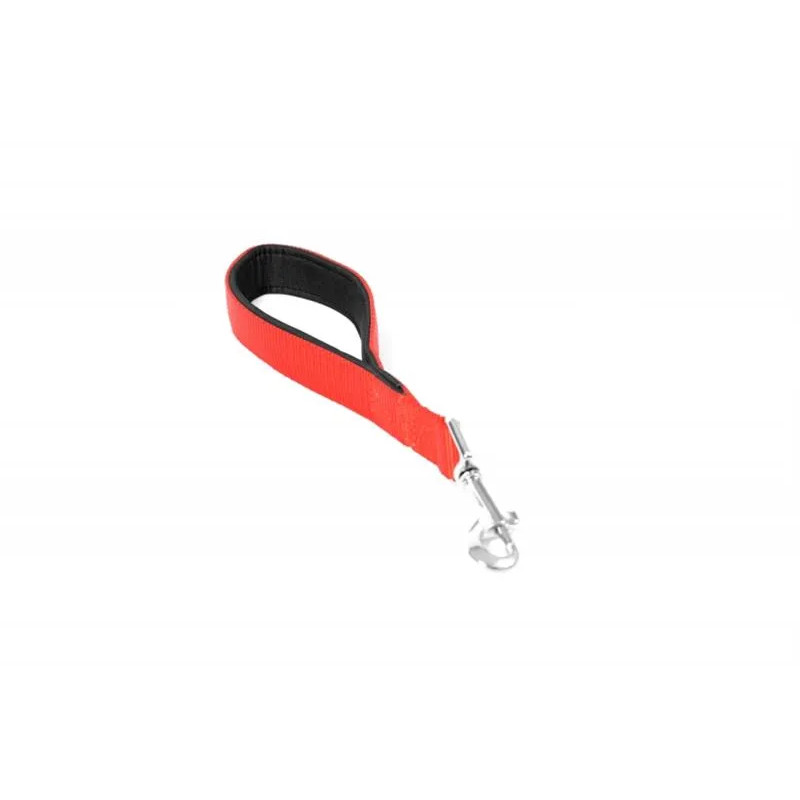 Vodítko DUVO+ Nylon Krátké červené dvojité 30 cm/ 25 mm