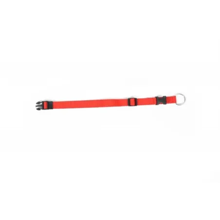 Obojek DUVO+ Nastavitelný nylon červený 35-55 cm/ 20 mm