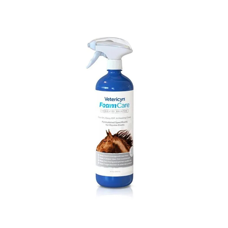Šampon Vetericyn FoamCare Equine Medicated 946 ml