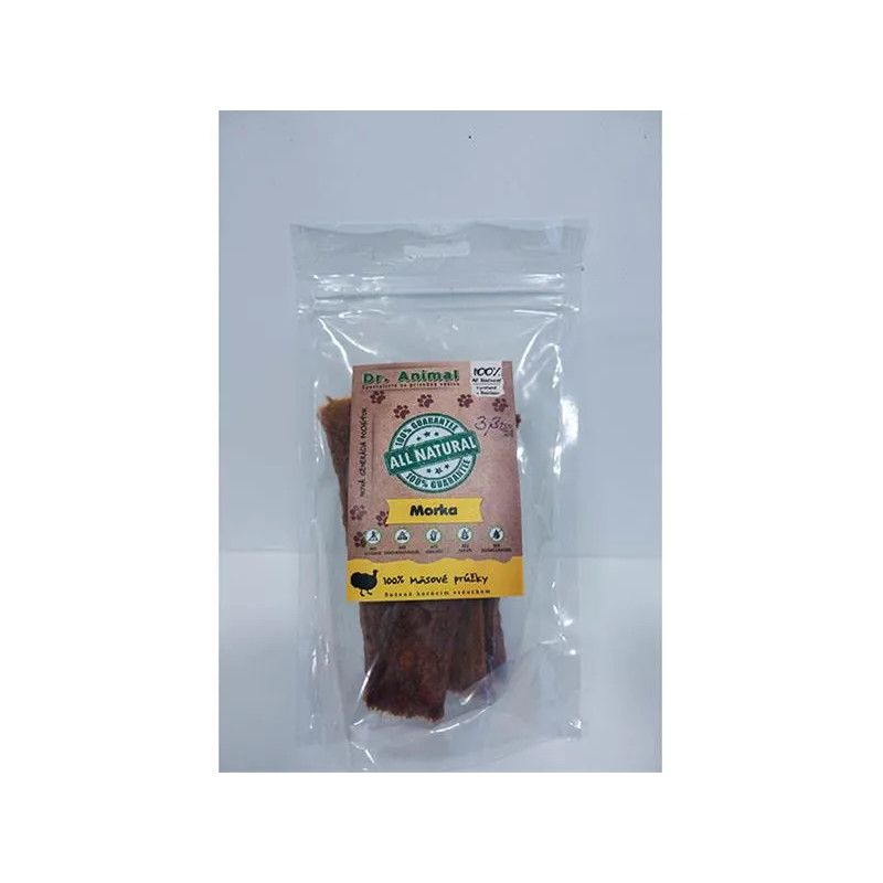 Pamlsek Dr. Animal krůtí maso proužky 80g