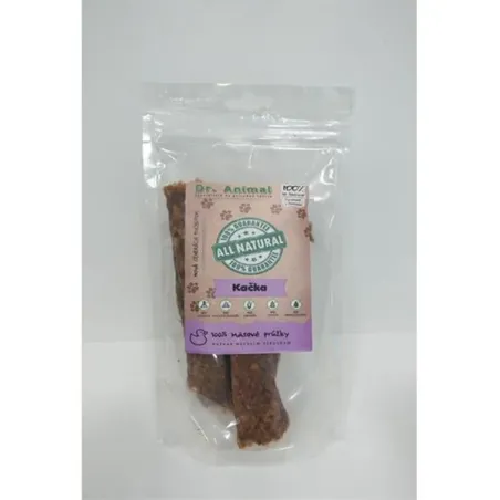 Pamlsek Dr. Animal kachní masové proužky 80g