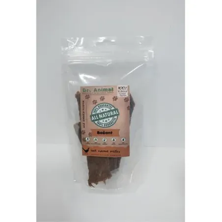 Pamlsek Dr. Animal bažant mas. proužky 80g