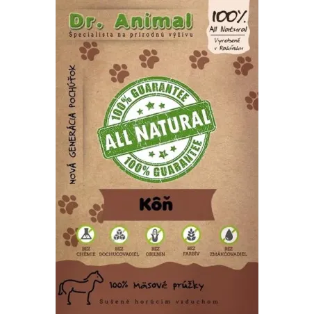 Pamlsek Dr. Animal kůň maso proužky 80g
