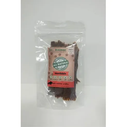 Pamlsek Dr. Animal hovězí masové proužky 80g