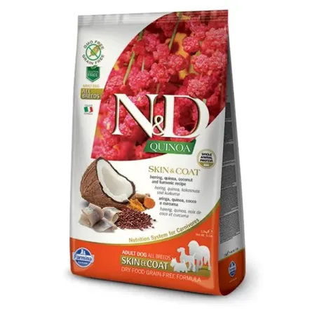 Farmina N&D dog QUINOA (GF) adult all breed, skin & coat, sleď 2,5 kg