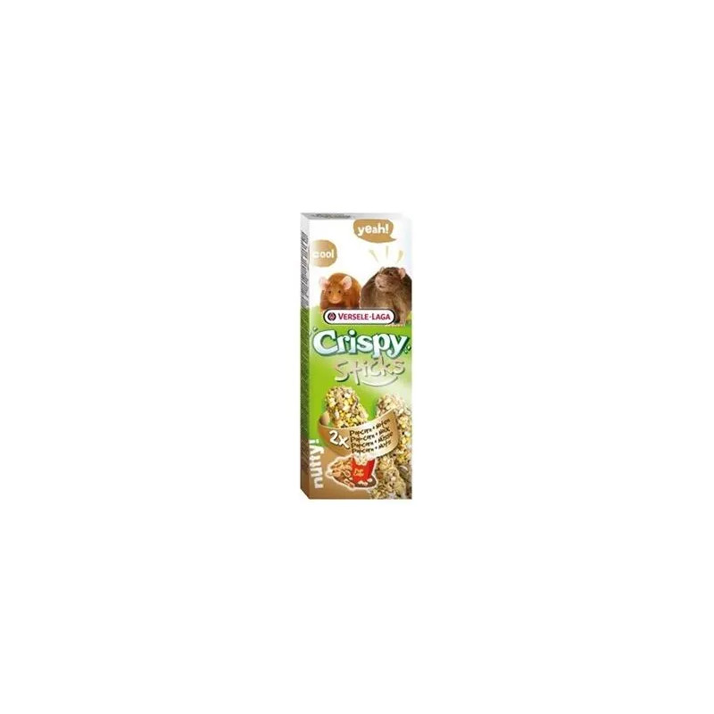 Pamlsek VL Crispy Sticks Rats-Mice Popcorn & Nuts - kukuřice a oříšky, potkan/myš 2 ks 110 g