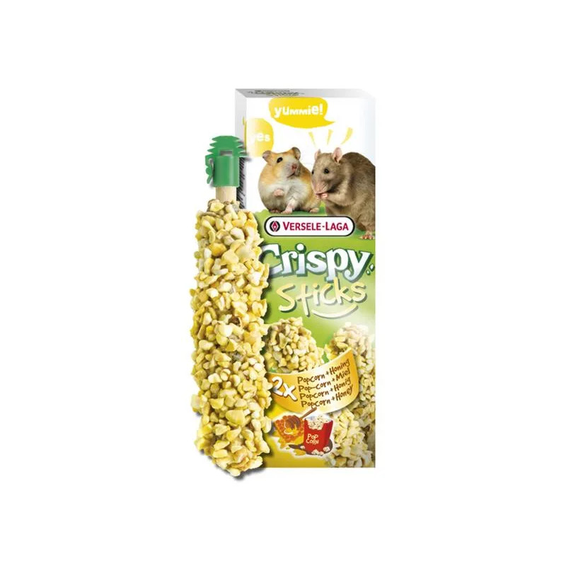 Pamlsek VL Crispy Sticks Hamsters-Rats Popcorn & Honey - kukuřice a med, křeček/potkan 2 ks 100 g