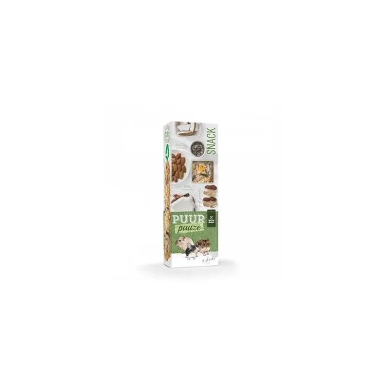 PUUR pauze sticks nuts - lahodné tyčinky s ořechy pro hlodavce a malé savce 110 g