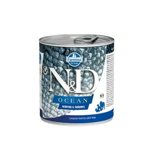 Farmina N&D dog OCEAN sleď & krevety konzerva 285 g