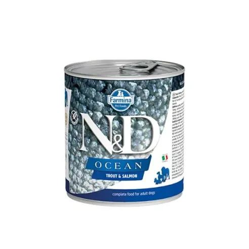 Farmina N&D dog OCEAN pstruh & losos konzerva 285 g