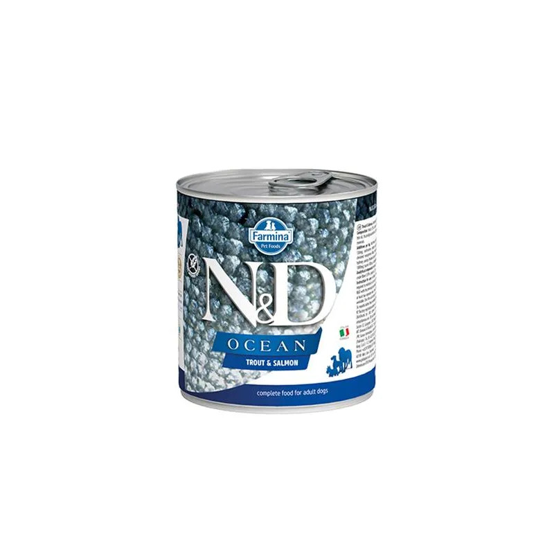 Farmina N&D dog OCEAN pstruh & losos konzerva 285 g