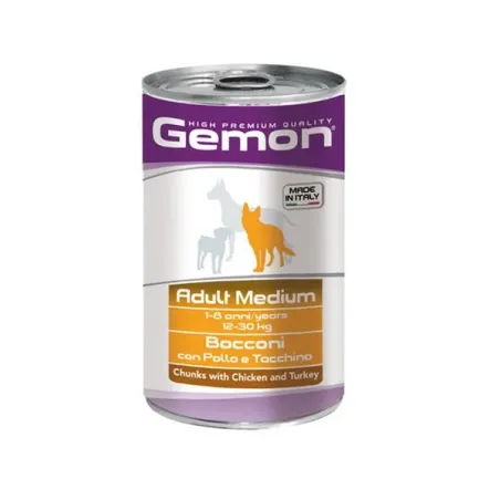 GEMON konzerva adult medium pro psy kuře a krůta 1250 g
