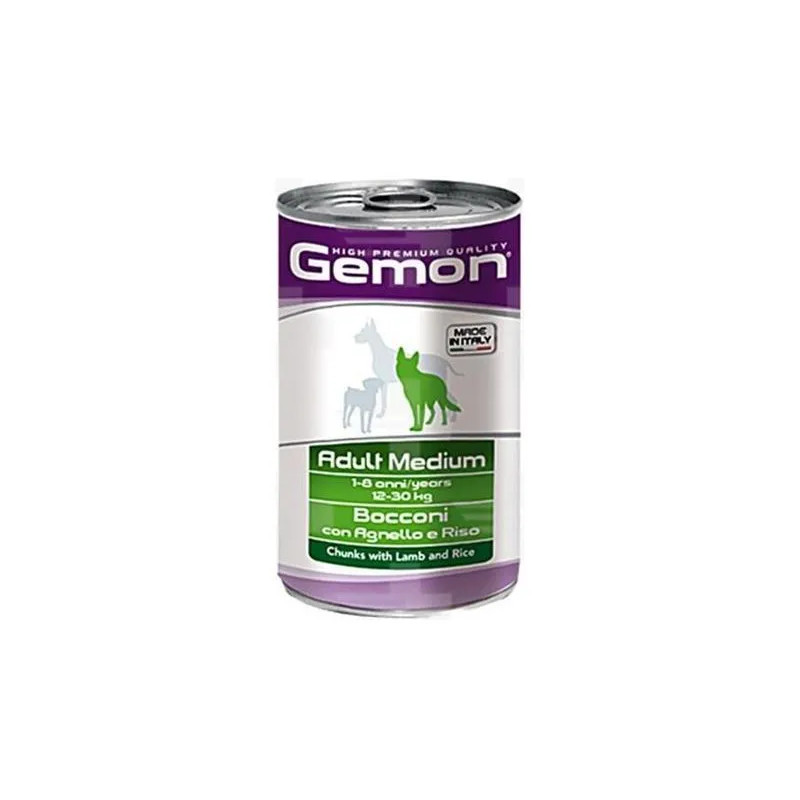 GEMON konzerva adult medium pro psy jehně a rýže 1250 g