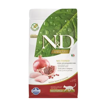Farmina N&D cat PRIME (GF) adult, kastrovaná, kuřecí & granátové jablko 1,5 kg