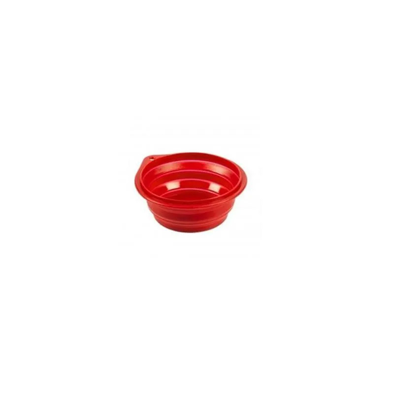 Cestovní miska DUVO+ silikonová červená 1000ML - 18CM