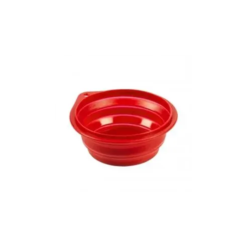 Cestovní miska DUVO+ silikonová červená 2000ML - 22CM