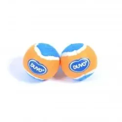 Hračka DUVO+ tenisové míčky M - 2 ks/bal. - průměr 6 cm - oranžovo/modré