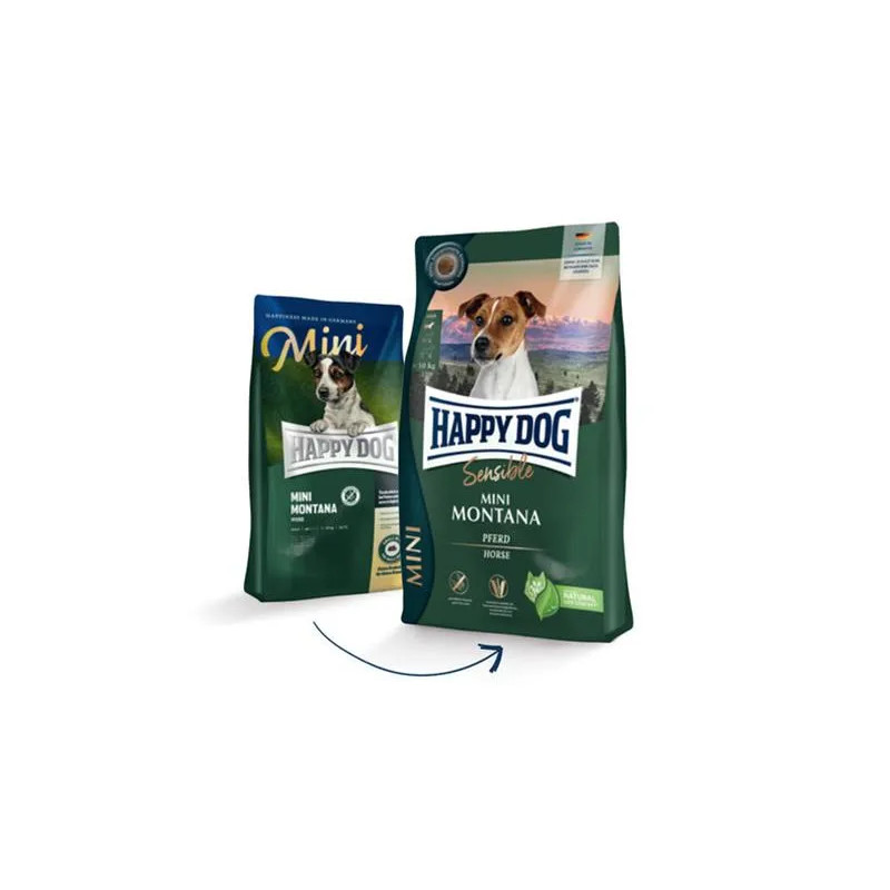 Happy Dog SUPER PREMIUM - Sensible MINI - Montana koňské maso a brambory / bez obilí 0,8 kg