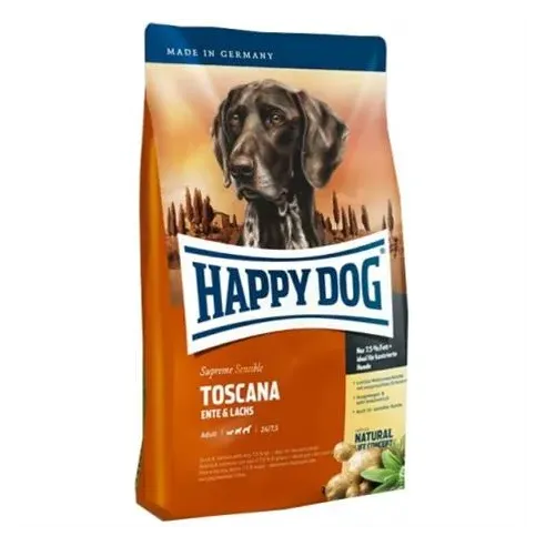 Happy Dog SUPER PREMIUM - Supreme SENSIBLE - Toscana losos a kachna 1 kg