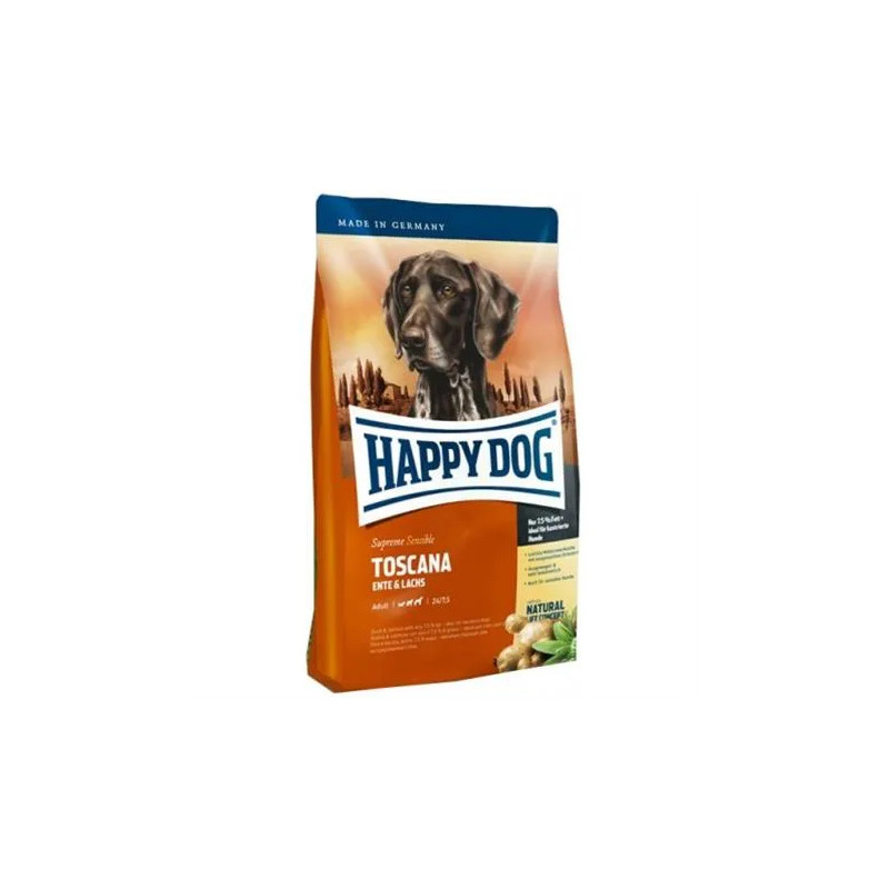 Happy Dog SUPER PREMIUM - Supreme SENSIBLE - Toscana losos a kachna 1 kg