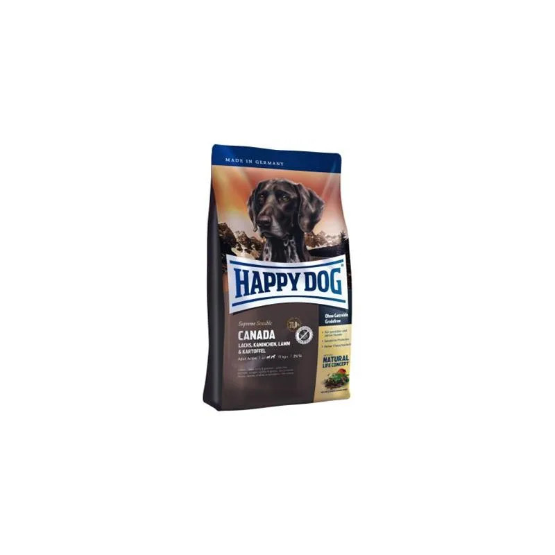 Happy Dog SUPER PREMIUM - Supreme SENSIBLE - Kanada losos, králík, jehněčí a brambory 4 kg