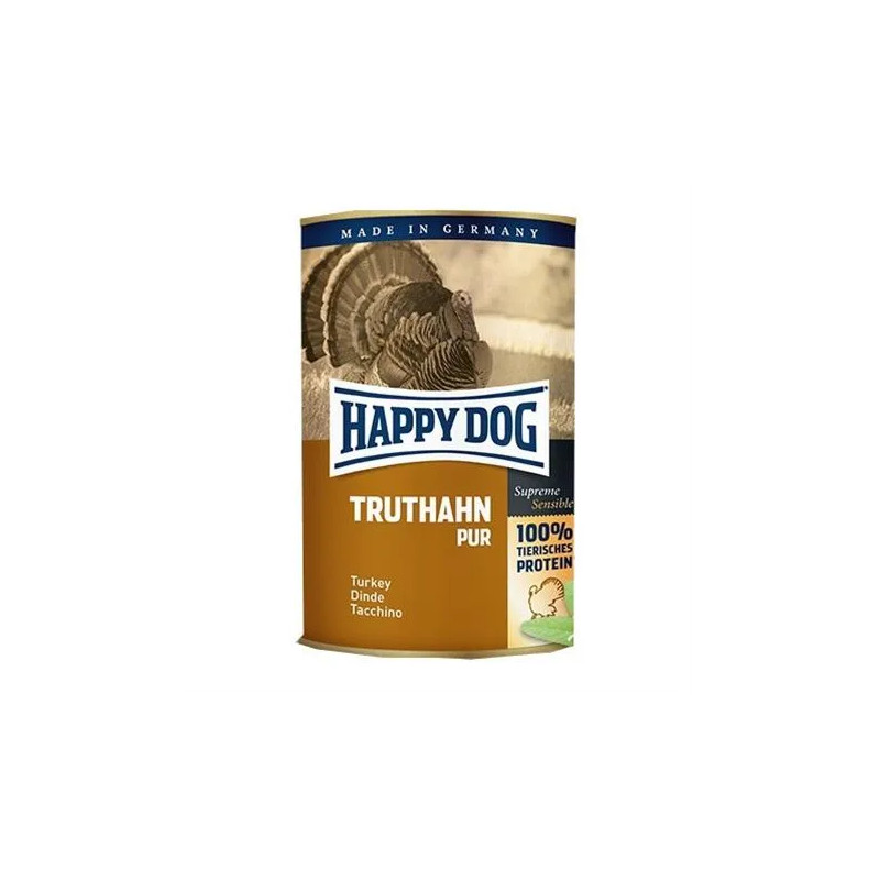 Happy Dog PREMIUM - Fleisch Pur - krůtí maso konzerva 400 g