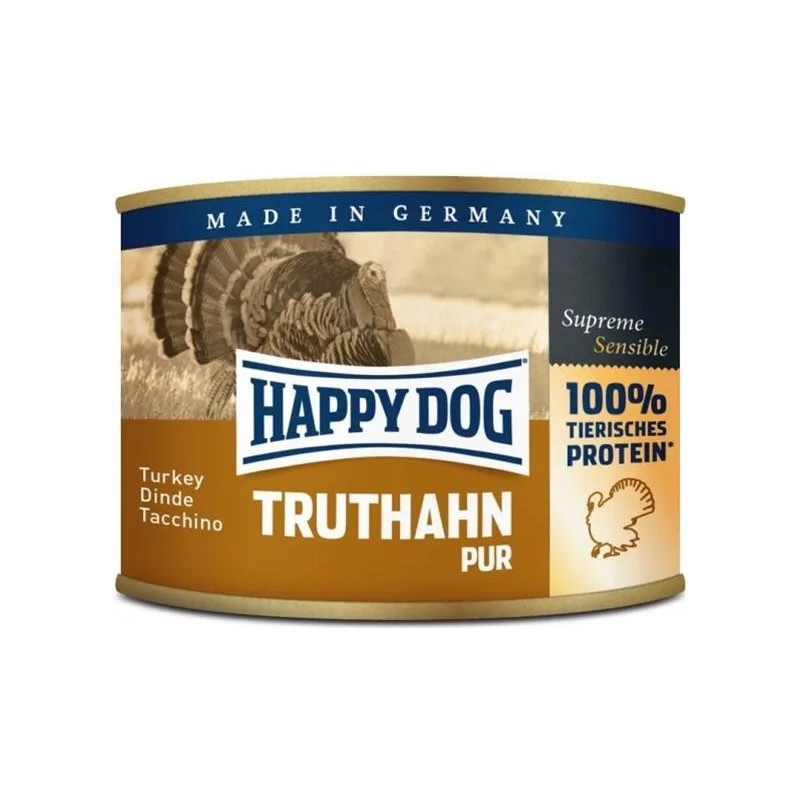 Happy Dog PREMIUM - Fleisch Pur - krůtí maso konzerva 800 g