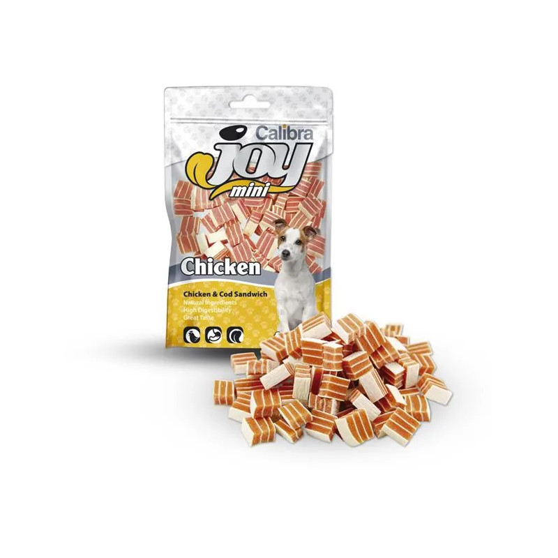 Pamlsek CALIBRA Joy DOG Mini Chicken&Cod Sandwich 70 g